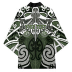 Personalised Maori Ngati Awa Kimono Silver Fern Kowhaiwhai Art