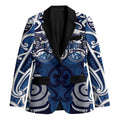 Personalised Maori Ngati Kahungunu Blazer Silver Fern Kowhaiwhai Art