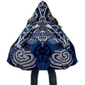 Personalised Maori Ngati Kahungunu Cloak Silver Fern Kowhaiwhai Art