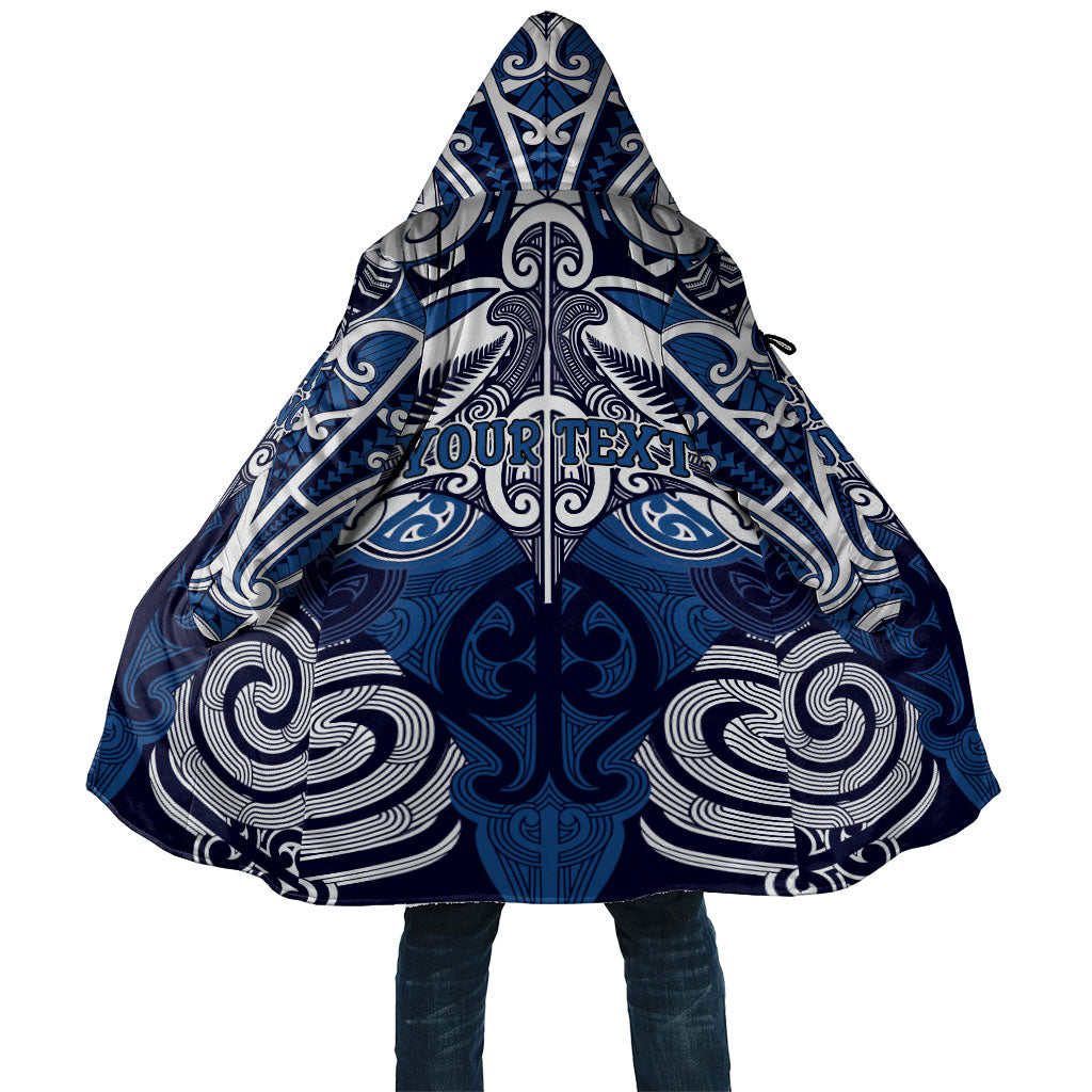 Personalised Maori Ngati Kahungunu Cloak Silver Fern Kowhaiwhai Art