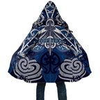 Personalised Maori Ngati Kahungunu Cloak Silver Fern Kowhaiwhai Art