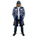 Personalised Maori Ngati Kahungunu Cloak Silver Fern Kowhaiwhai Art