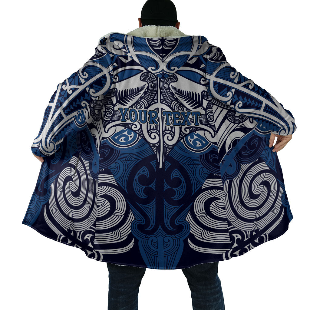 Personalised Maori Ngati Kahungunu Cloak Silver Fern Kowhaiwhai Art