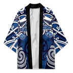 Personalised Maori Ngati Kahungunu Kimono Silver Fern Kowhaiwhai Art
