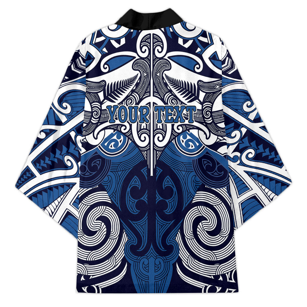Personalised Maori Ngati Kahungunu Kimono Silver Fern Kowhaiwhai Art