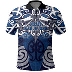 Personalised Maori Ngati Kahungunu Polo Shirt Silver Fern Kowhaiwhai Art