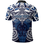 Personalised Maori Ngati Kahungunu Polo Shirt Silver Fern Kowhaiwhai Art