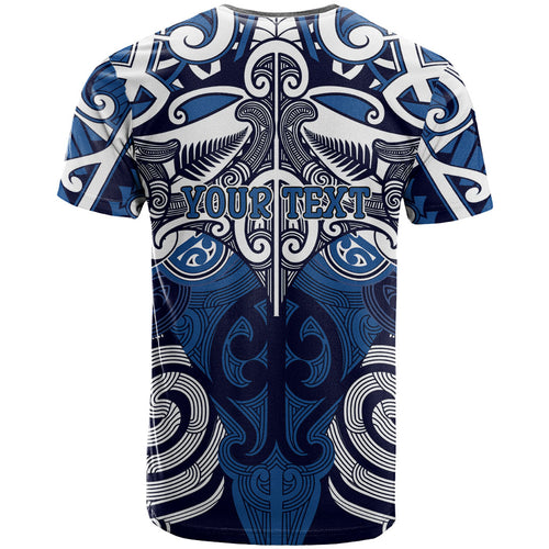 Personalised Maori Ngati Kahungunu T Shirt Silver Fern Kowhaiwhai Art