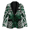Personalised Maori Ngati Maniapoto Blazer Silver Fern Kowhaiwhai Art