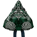 Personalised Maori Ngati Maniapoto Cloak Silver Fern Kowhaiwhai Art