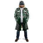 Personalised Maori Ngati Maniapoto Cloak Silver Fern Kowhaiwhai Art