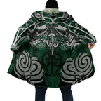 Personalised Maori Ngati Maniapoto Cloak Silver Fern Kowhaiwhai Art