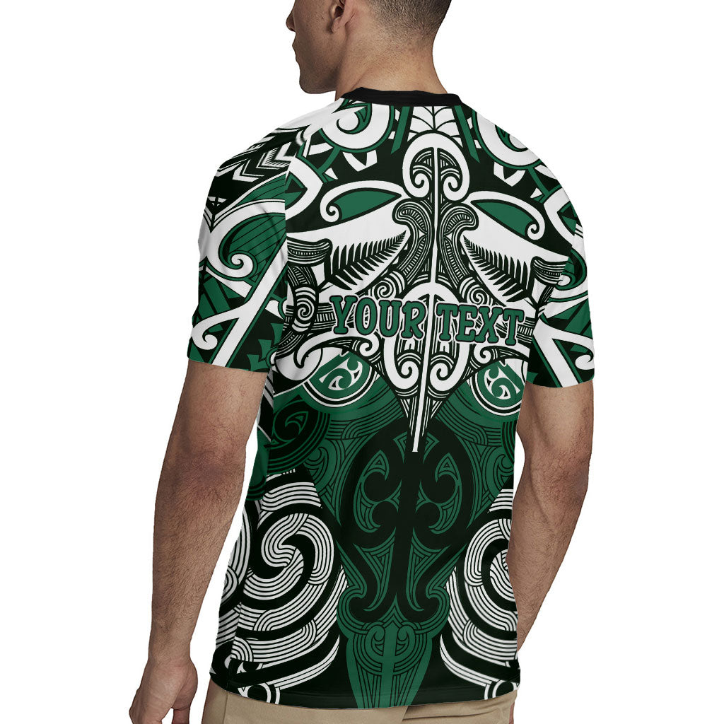 Personalised Maori Ngati Maniapoto Rugby Jersey Silver Fern Kowhaiwhai Art