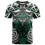 Personalised Maori Ngati Maniapoto T Shirt Silver Fern Kowhaiwhai Art