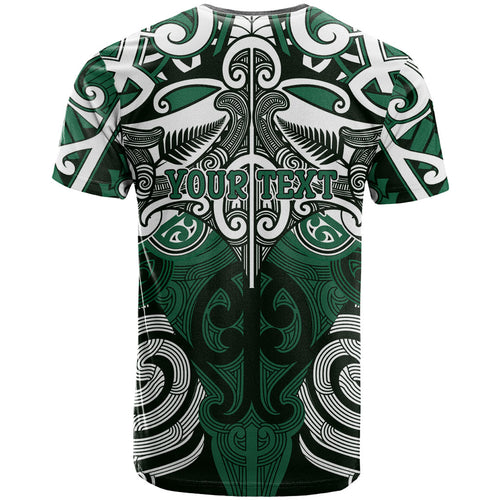 Personalised Maori Ngati Maniapoto T Shirt Silver Fern Kowhaiwhai Art
