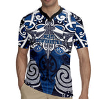 Personalised Maori Ngati Tuwharetoa Rugby Jersey Silver Fern Kowhaiwhai Art