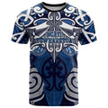 Personalised Maori Ngati Tuwharetoa T Shirt Silver Fern Kowhaiwhai Art