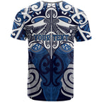 Personalised Maori Ngati Tuwharetoa T Shirt Silver Fern Kowhaiwhai Art