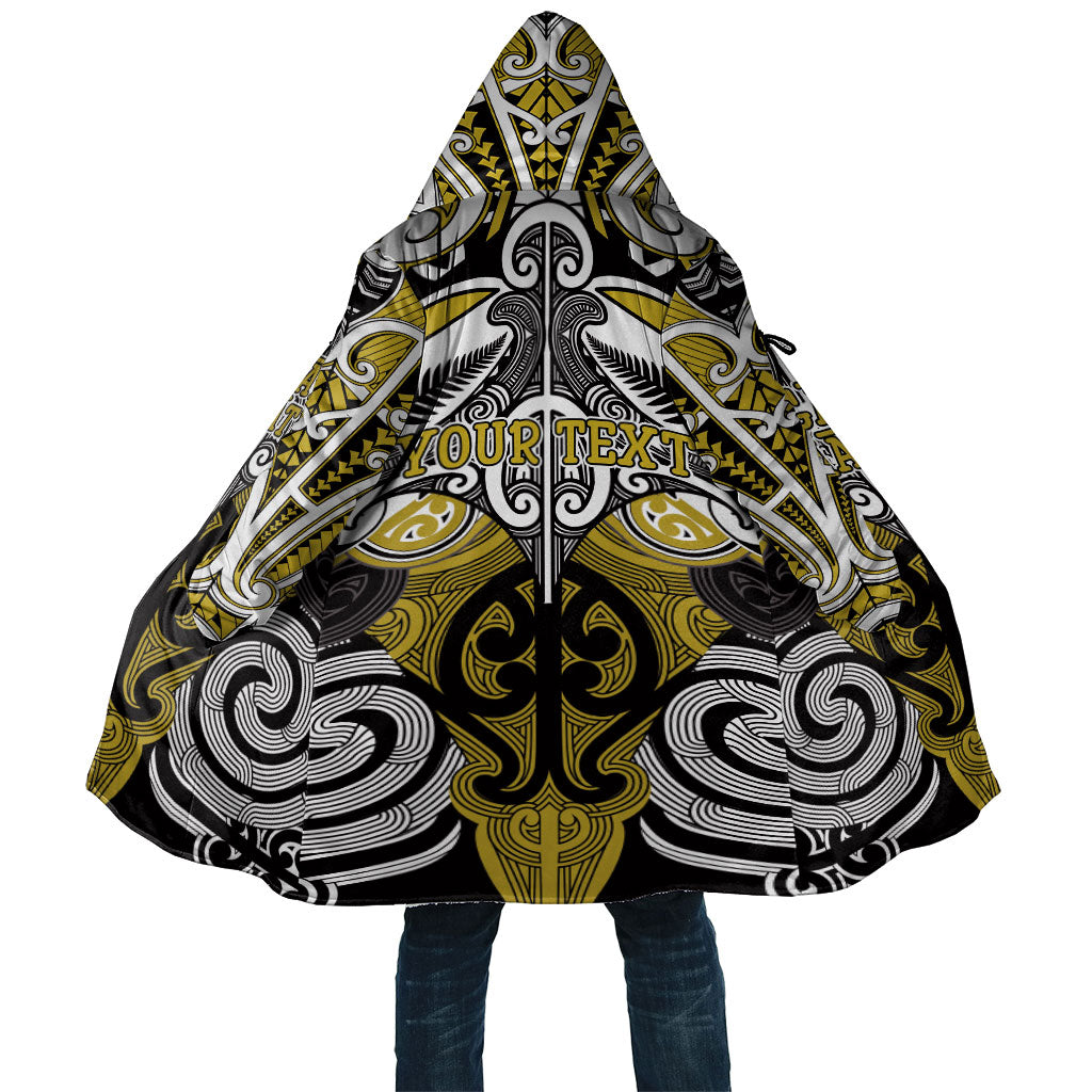 Personalised Maori Ngati Whatua Cloak Silver Fern Kowhaiwhai Art