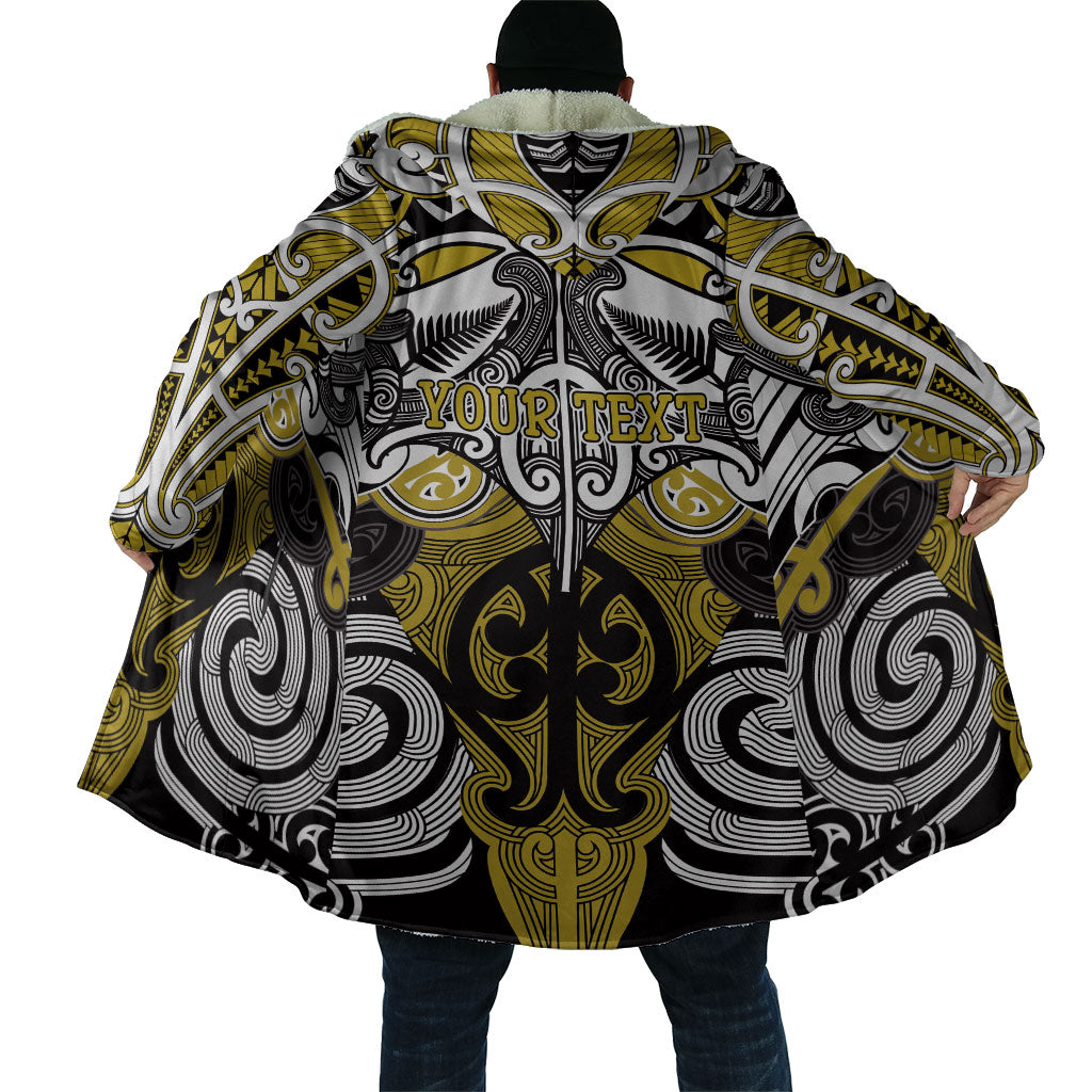 Personalised Maori Ngati Whatua Cloak Silver Fern Kowhaiwhai Art