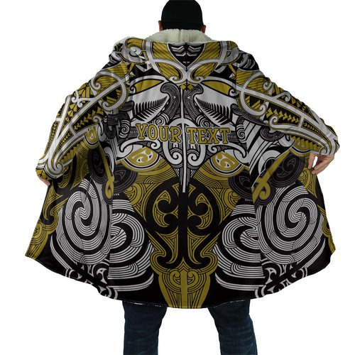 Personalised Maori Ngati Whatua Cloak Silver Fern Kowhaiwhai Art