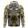 Personalised Maori Ngati Whatua Hoodie Silver Fern Kowhaiwhai Art