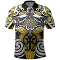 Personalised Maori Ngati Whatua Polo Shirt Silver Fern Kowhaiwhai Art