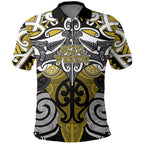 Personalised Maori Ngati Whatua Polo Shirt Silver Fern Kowhaiwhai Art