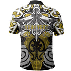 Personalised Maori Ngati Whatua Polo Shirt Silver Fern Kowhaiwhai Art