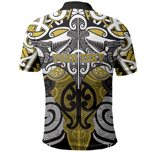 Personalised Maori Ngati Whatua Polo Shirt Silver Fern Kowhaiwhai Art
