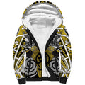 Personalised Maori Ngati Whatua Sherpa Hoodie Silver Fern Kowhaiwhai Art