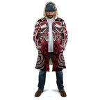 Personalised Maori Te Arawa Cloak Silver Fern Kowhaiwhai Art