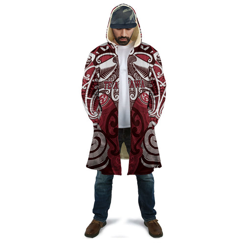 Personalised Maori Te Arawa Cloak Silver Fern Kowhaiwhai Art