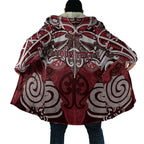 Personalised Maori Te Arawa Cloak Silver Fern Kowhaiwhai Art