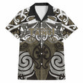 Personalised Maori Waikato Tainui Hawaiian Shirt Silver Fern Kowhaiwhai Art