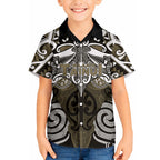 Personalised Maori Waikato Tainui Hawaiian Shirt Silver Fern Kowhaiwhai Art