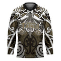 Personalised Maori Waikato Tainui Hockey Jersey Silver Fern Kowhaiwhai Art
