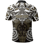 Personalised Maori Waikato Tainui Polo Shirt Silver Fern Kowhaiwhai Art