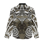 Personalised Maori Waikato Tainui Women Casual Shirt Silver Fern Kowhaiwhai Art