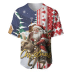 Kangaroo Australia Christmas Baseball Jersey Xmas Pattern