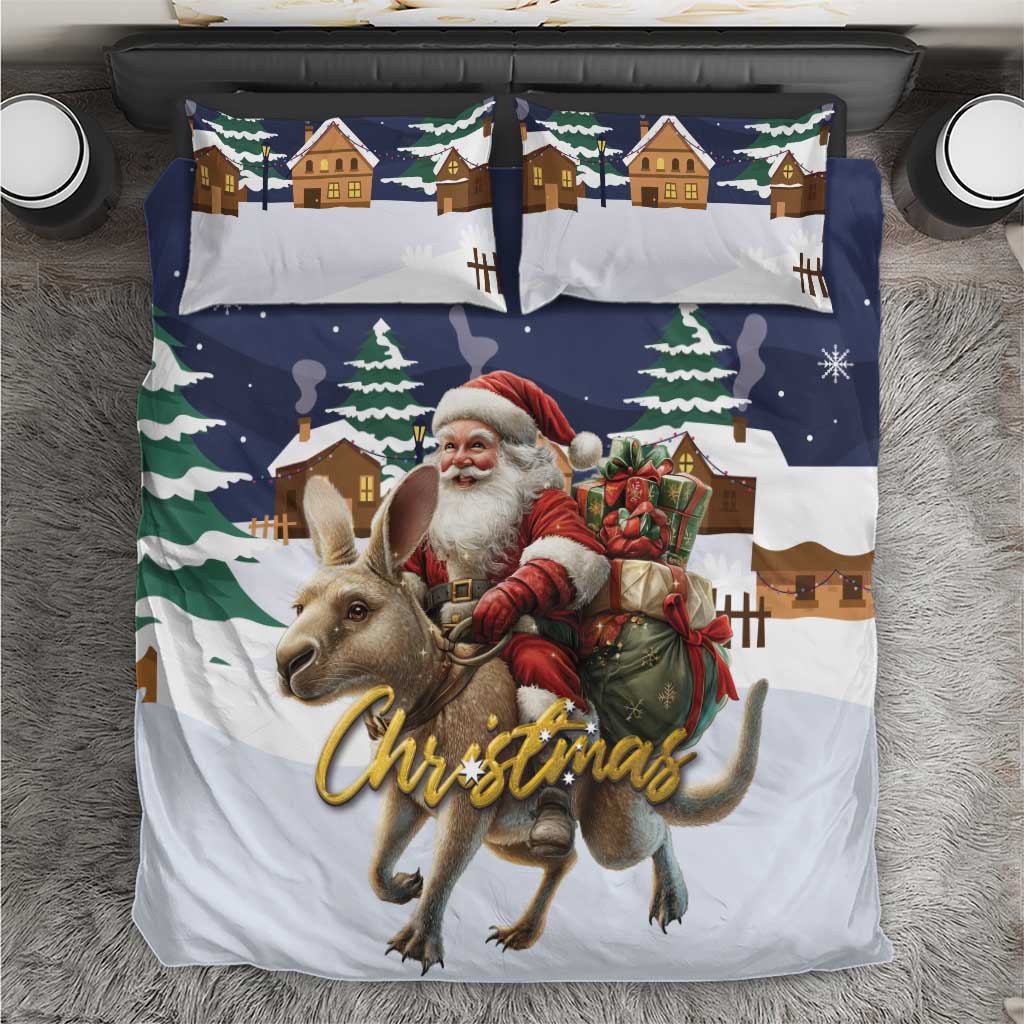 Kangaroo Australia Christmas Bedding Set Xmas Pattern
