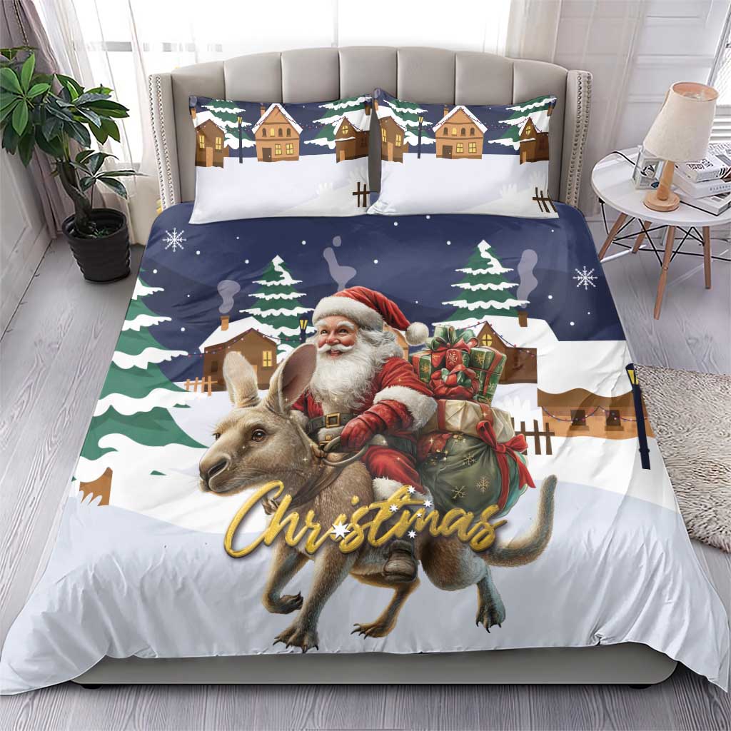 Kangaroo Australia Christmas Bedding Set Xmas Pattern