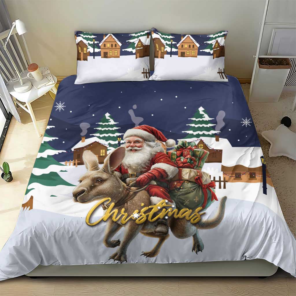 Kangaroo Australia Christmas Bedding Set Xmas Pattern