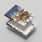 Kangaroo Australia Christmas Canvas Wall Art Xmas Pattern