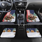 Kangaroo Australia Christmas Car Mats Xmas Pattern