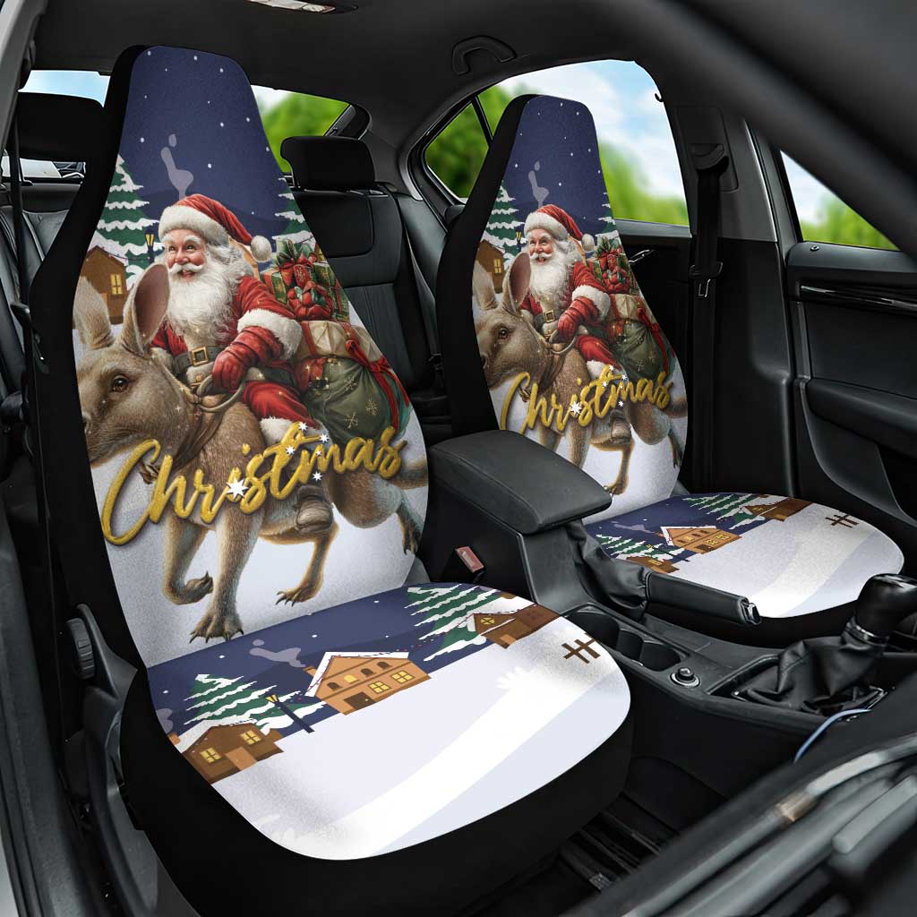 Kangaroo Australia Christmas Car Seat Cover Xmas Pattern