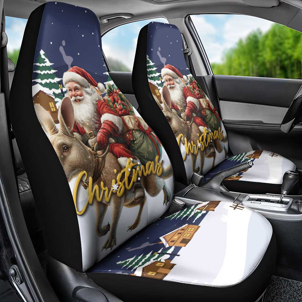 Kangaroo Australia Christmas Car Seat Cover Xmas Pattern