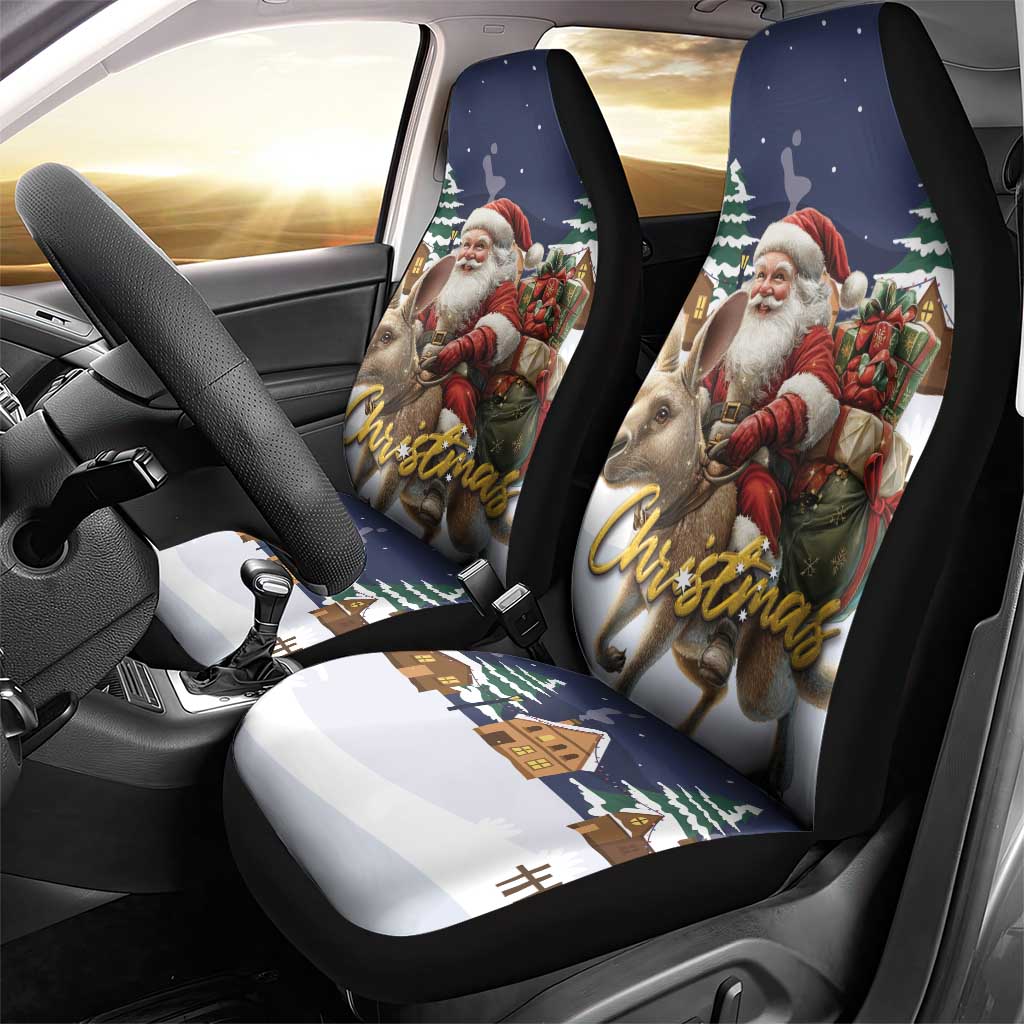 Kangaroo Australia Christmas Car Seat Cover Xmas Pattern