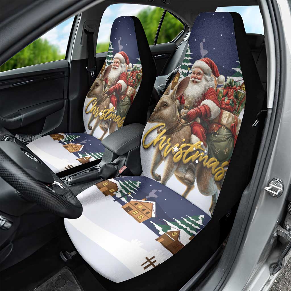 Kangaroo Australia Christmas Car Seat Cover Xmas Pattern