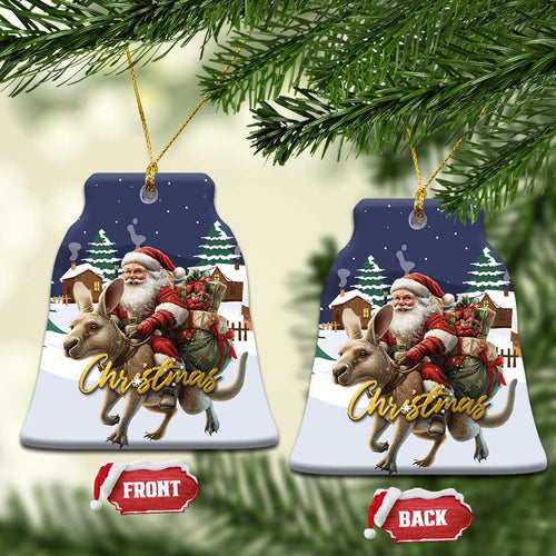 Kangaroo Australia Christmas Ceramic Ornament Xmas Pattern